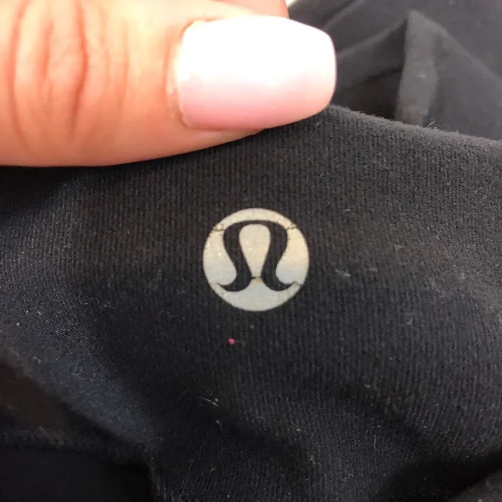 Lululemon Wide Leg Groove Pants Black Pink Size 8‎